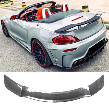 For Sedan Coupe Vehicles Universal Racing Wing Spoiler Carbon Fiber Look